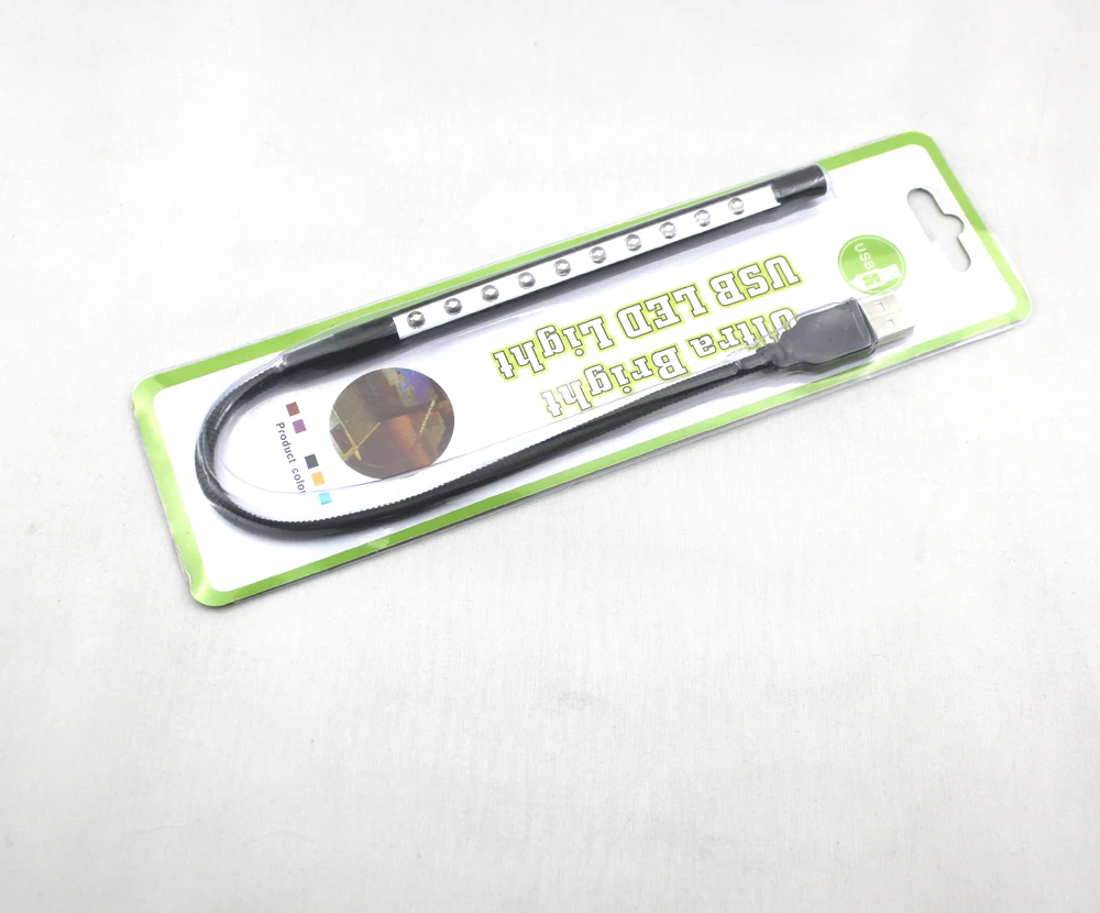 
10 LED USB light for desk computer laptop with cheap price mini order black color mini usb light 