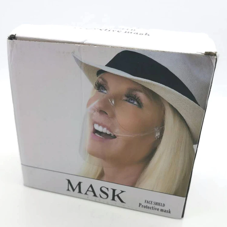 Amozon Popular Mini ABS Acrylic Transparent  face Screen Shield Mouth Clear Face Shield