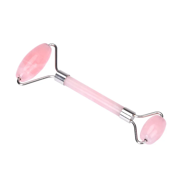 

Jade Roller Wholesale Face Massage Rose Quartz Facial For Skin Care, Pink