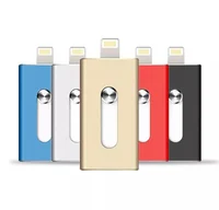 

3in1 128GB 64GB 32GB Metal USB OTG iFlash Drive HD USB Flash Drives for iPhone for iPad for iPod and Android Phone usb 3.0