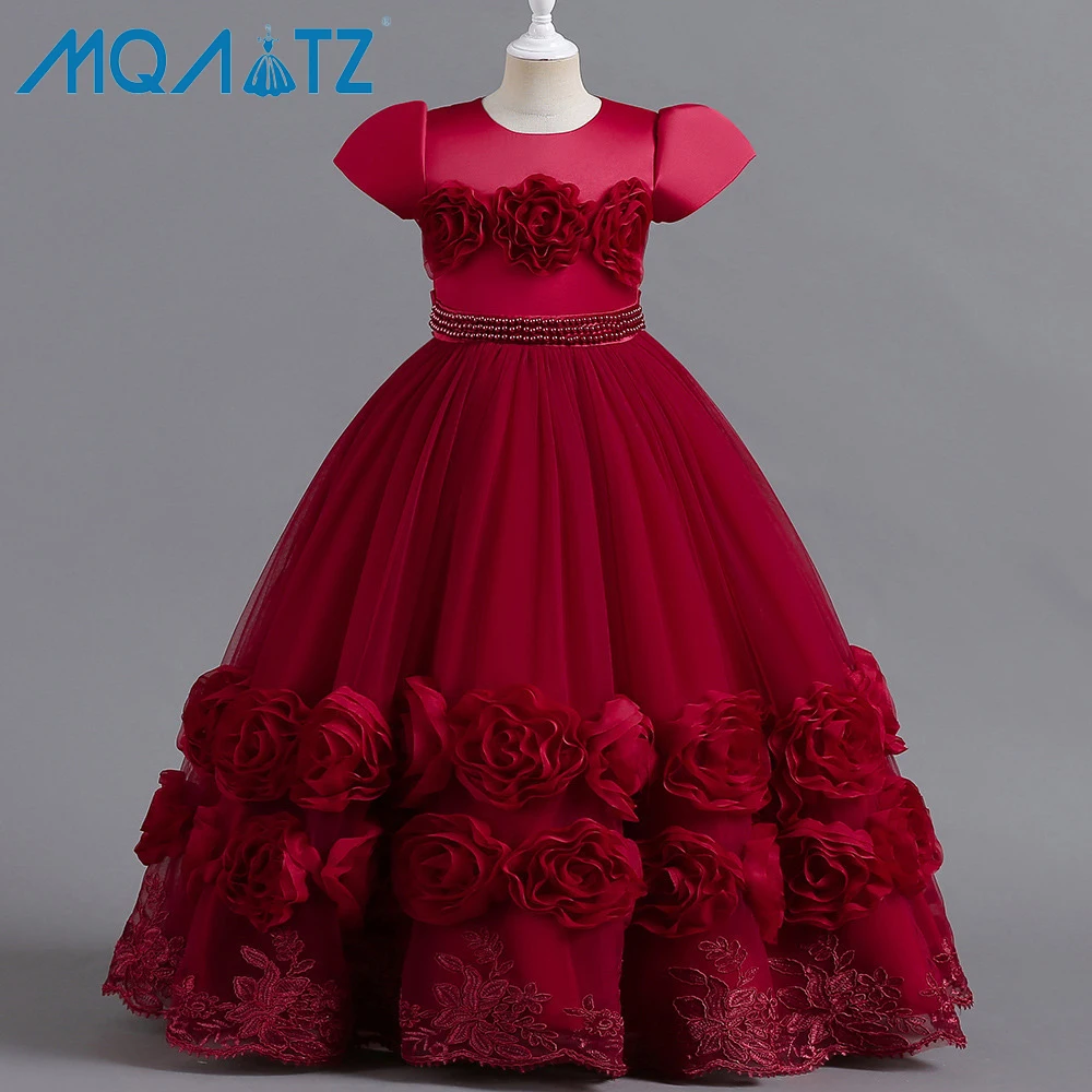 

MQATZ Wholesale New Arrivals Fashion Girl Frocks Birthday Party Dress Wedding Hot Sale Short Sleeve Dresses For Baby Girls