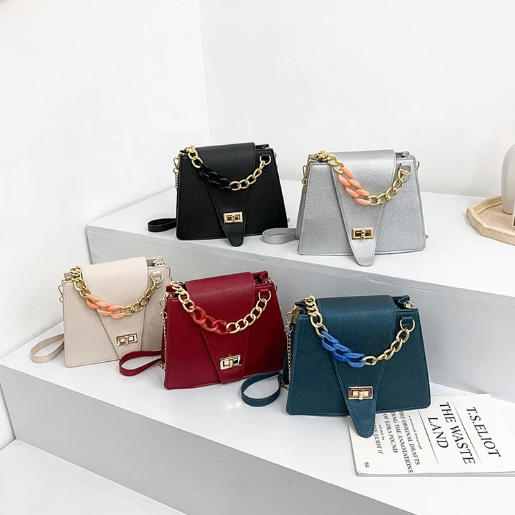 

2021 fashion designer Messenger Chain Strap Flap handle shoulder crossbody bag women shoulder
