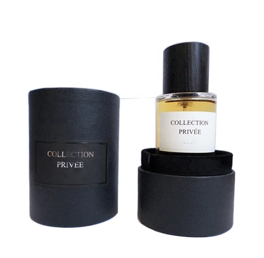 
Luxury French Perfume Bottle Packaging Cardboard Cylinder Round Paper Box With Custom Logo 