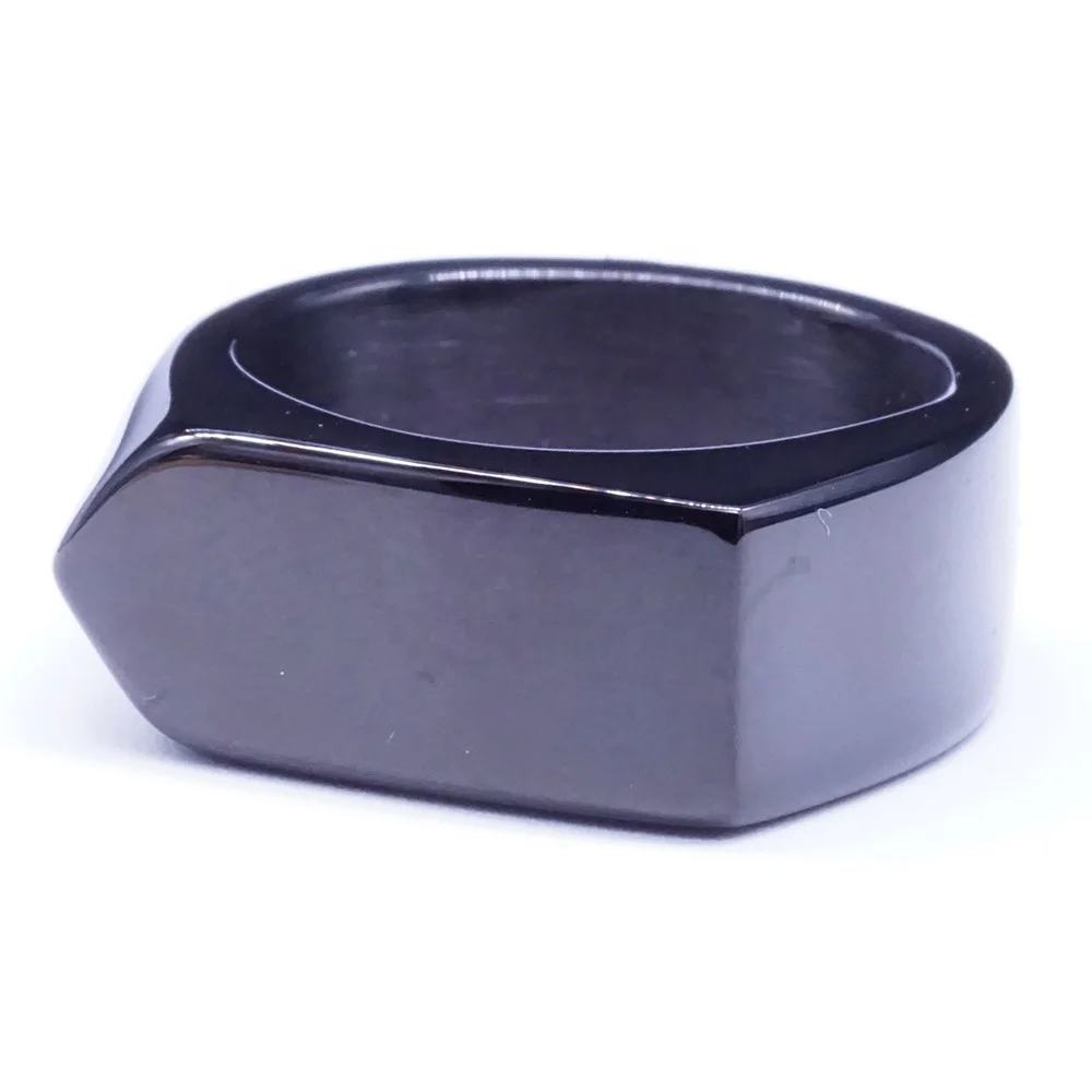 

Black Gun / Gold / Titanium Plated Arrow Plate Blank Ring Set