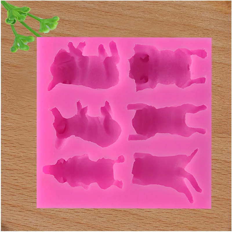 

66Dog Fondant Silicone Dog Animal Modeling Chocolate Cake Decoration Mold Silicone Mold Baking Pastry Crafts Mold Modeling
