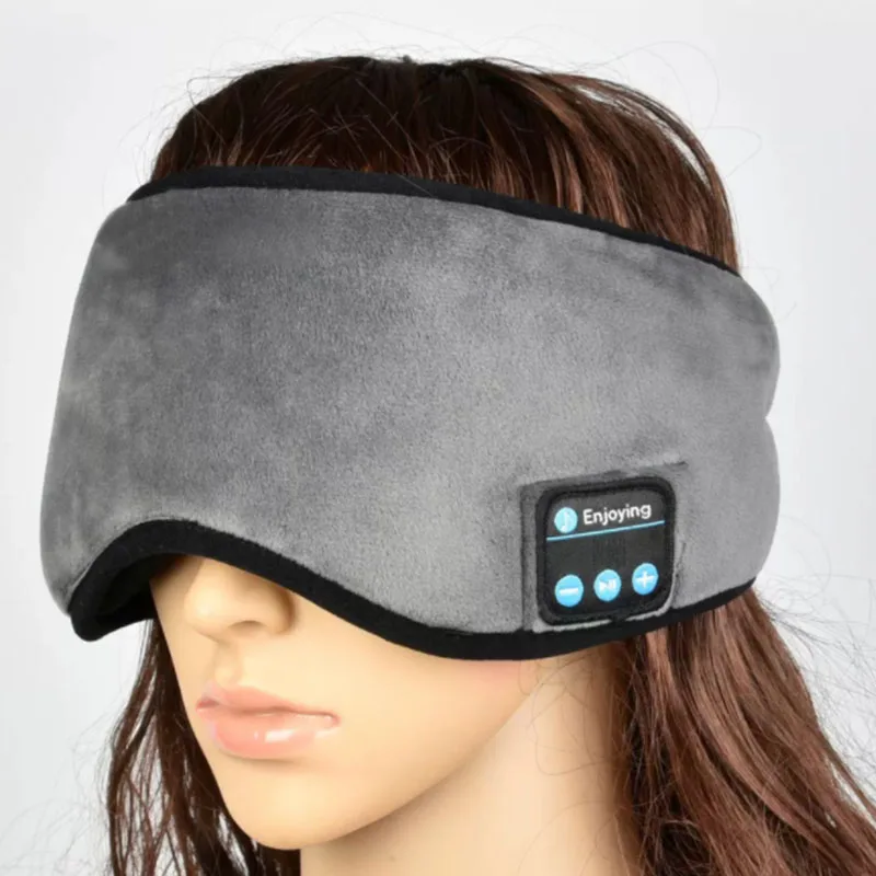 

2021 New Arrivals Amazon Wireless Smart Music Eye Blinder Breathable Custom Cotton 3D Sleeping Eye Mask With Headphone