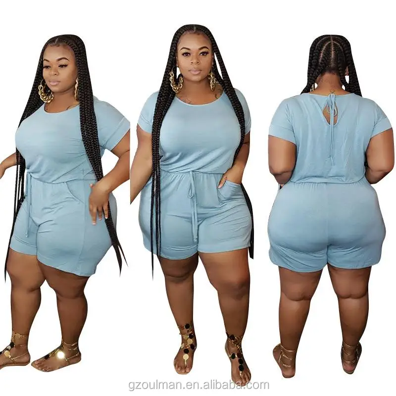 Omety Plus size women jumpsuits and rompers adult onesie plus size jumpsuits 5XL women's sexy big size clothes