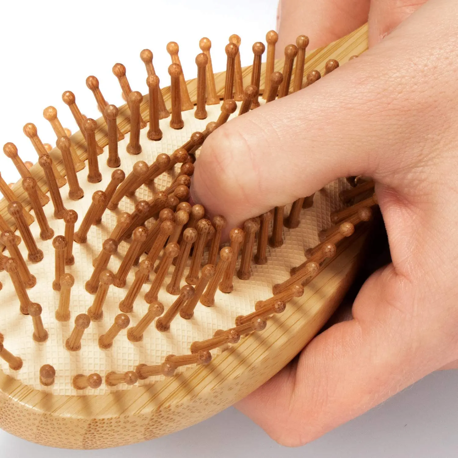 Ecofriendly Natural Wood Detangling Hair Comb Brush Scalp Massage