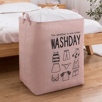 

Laundry basket dirty cloth basket waterproof laundry bag foldable storage basket bathroom space saving home