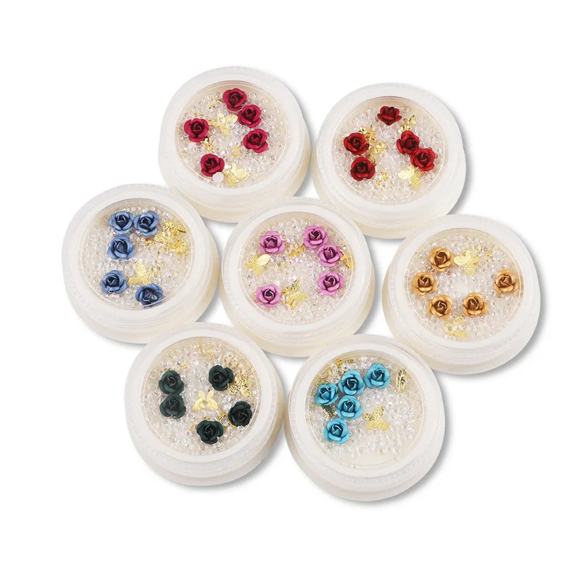 

Rose Valentines Nail Rhinestone Art Decor for Nail Tips 2022 Punk Nails Charms