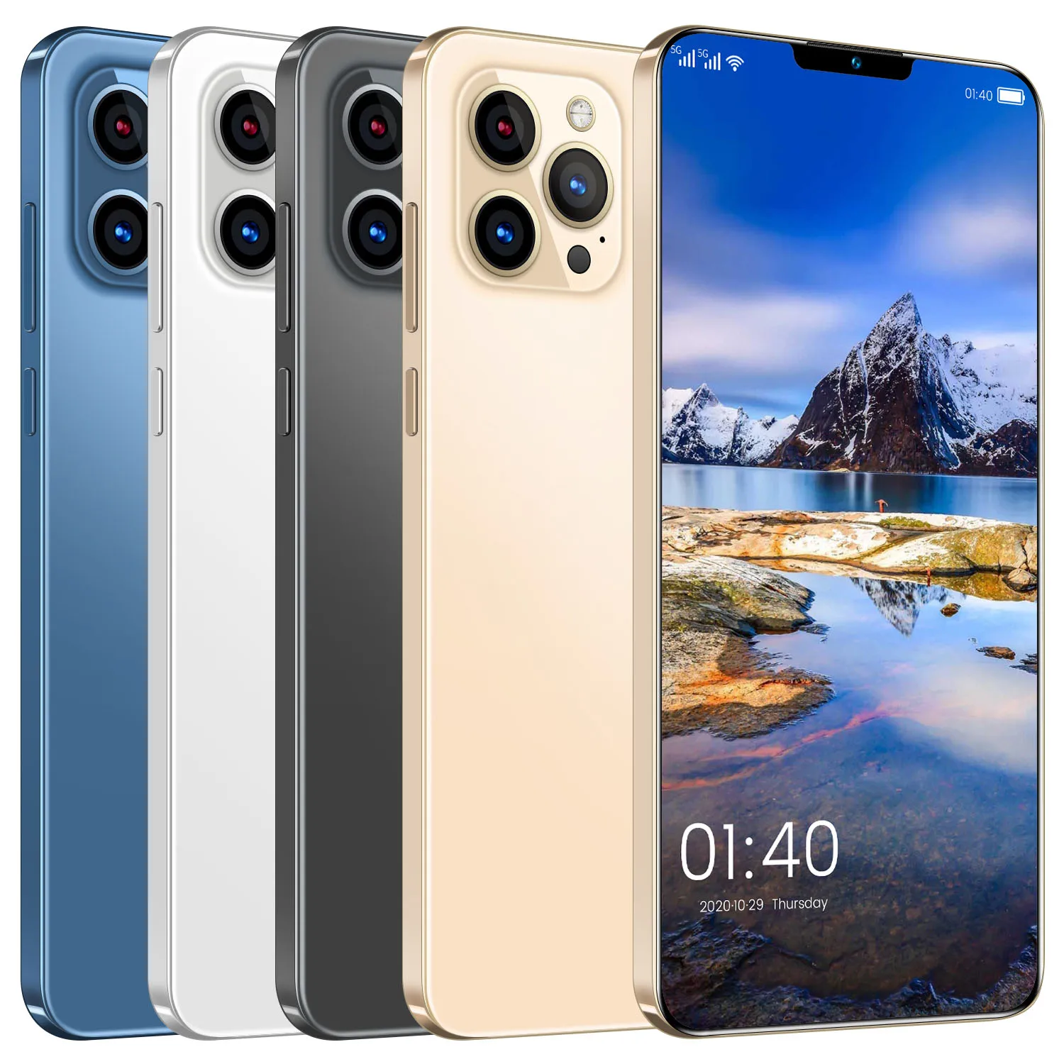 

Original Phone12 pro max 6.7inch Face ID MobilePhone 12GB+512GB Android 10 5200mAh Smartphone HD 1440x3040 Dual cards cellphone