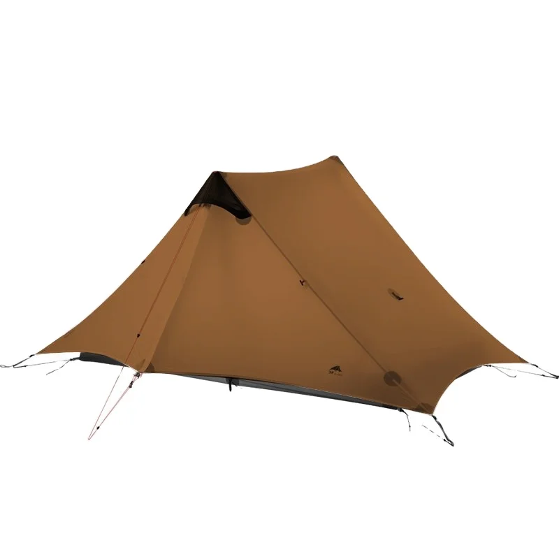 

dome tent 2 Person 1 Person Outdoor Ultralight Camping Tent 3 Season 4 Season Professional 15D Silnylon Rodless Tent, Polychromatic