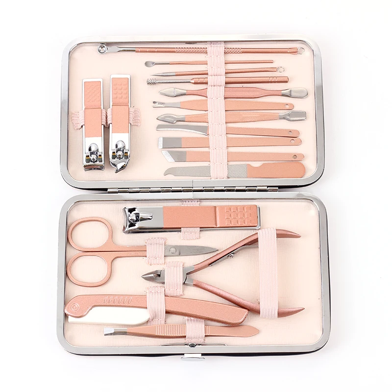 

Personal Care Rose Gold manicure & pedicure set Travel manicure sets Nail Clippers manicure & pedicure set
