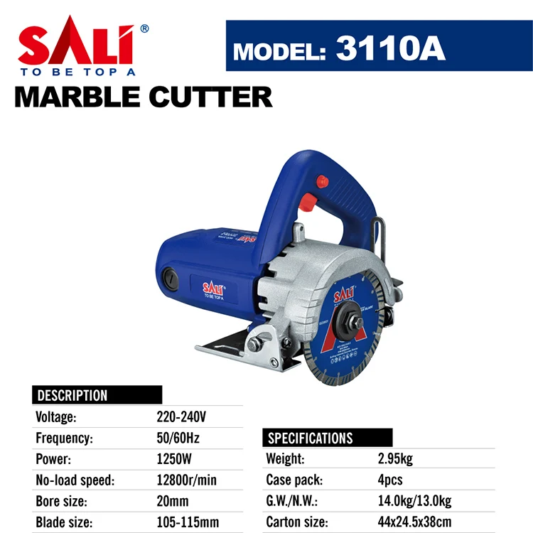 
SALI 3110A 1250W High Speed Power Tools Marble Cutter 