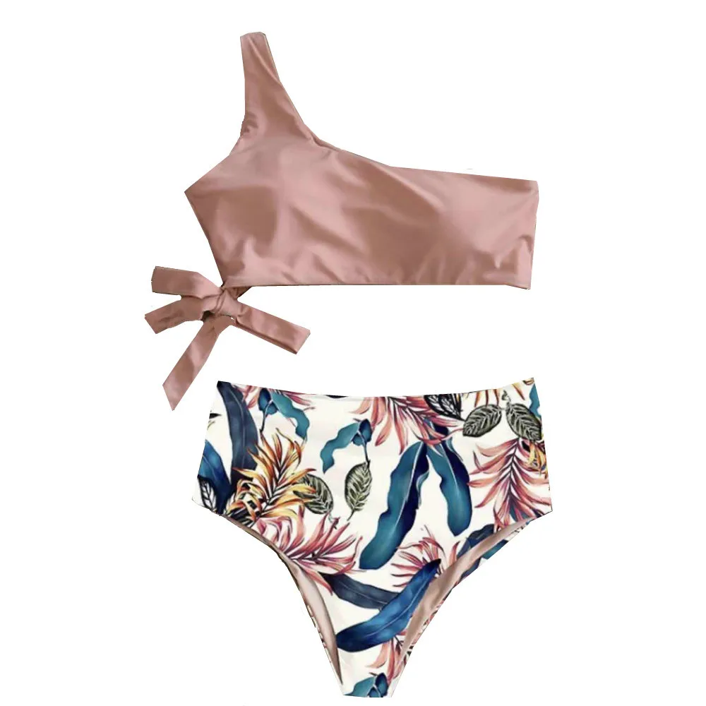 

2021 hot girl sexy wholesale 2 Piece Bikini Bathing Suit Set Woman Flower Print Swimsuit for women Swimwear & Beachwear