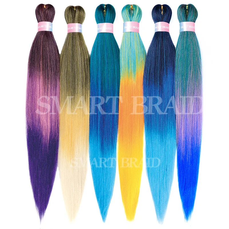 

Easy Braid Ombre Crotchet Braids Yaki Synthetic Hair Bulk Private Label Pre Stretched Braiding Hair
