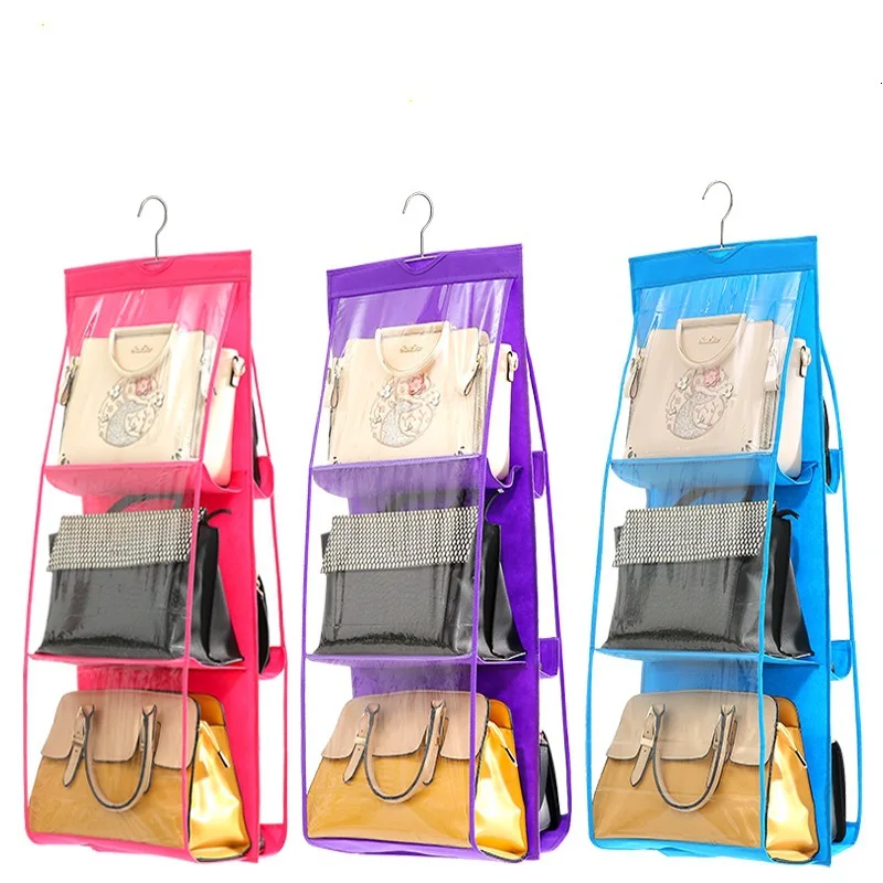 

Thickened Double-sided Six-compartment Bag Multifunctional Bag Storage Hanging Organizer Bag