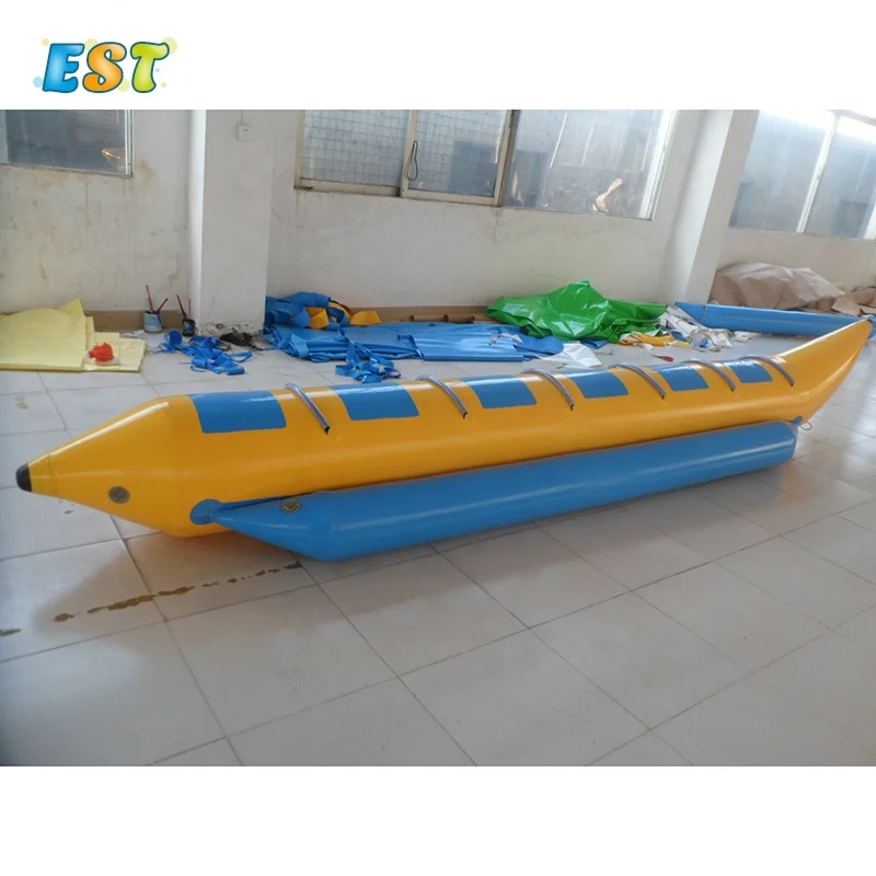 

Aqua park crazy sport equipment inflatable water banana boat single tube boat for six person, As the picture