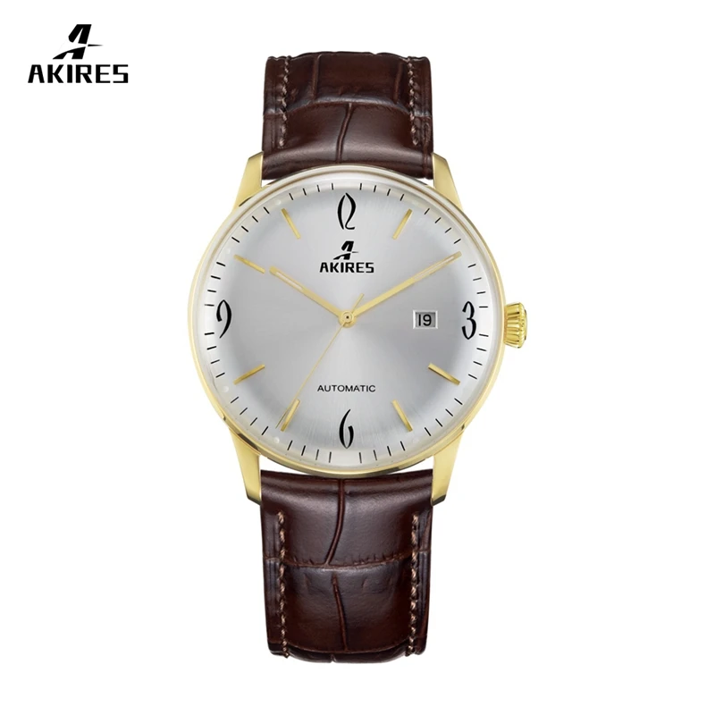 

Brand Akires Swiss ETA2824-2 Available Automatic 25 Jewels Sapphire dome glass Men's watch wrist