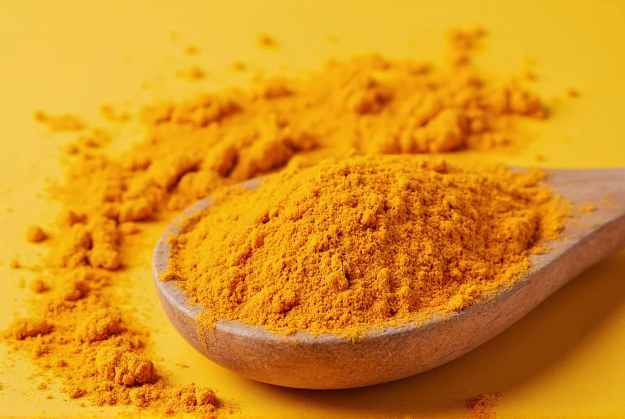 Turmeric plant growing in soil with roots exposed