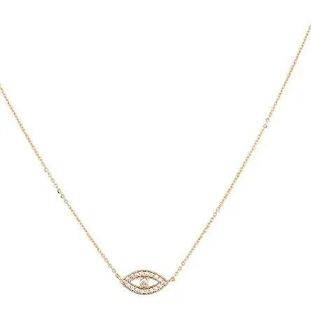 

Gold Plated Exquisite Simple Necklace Oval Necklace for Women