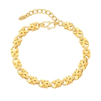 

76933 xuping 2020 new arrival gold plated color heart hand chain bracelet for girls
