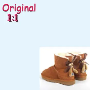 

uggging OEM botas de mujer waterproof sheepskin with bowshoes womens snow winter boots bottes women uggging boots winter