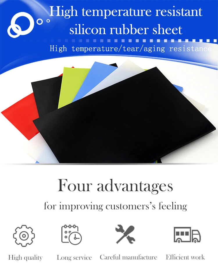 High Temperature Resistant Insulating Silicone Rubber Sheet 0.3