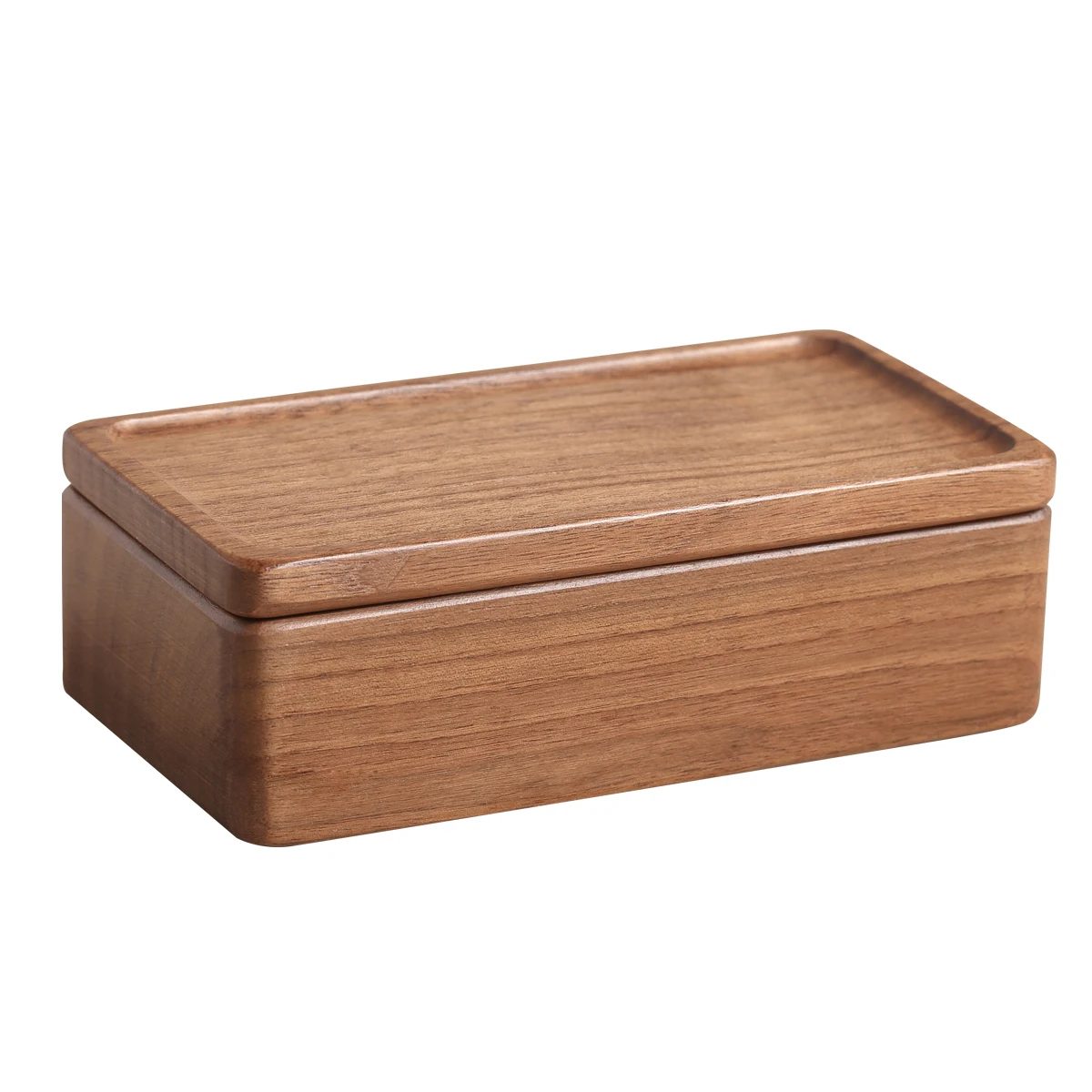 

2020 Wholesale Custom Magnetic Jewelry Box Wooden Small Travel Necklace Ring Earring Jewellery Case Wood Storage Organizer, Walnut/beech