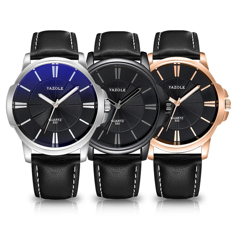 

Yazole J 332 Cheaper Business Watches for Men Luxury Leather Wrist Watch Man Clock Fashion Wristwatch