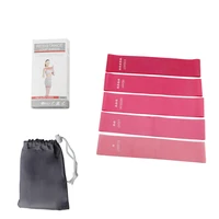 

Pink Sets Natural Latex Exercise Resistance Bands for Legs and Butt