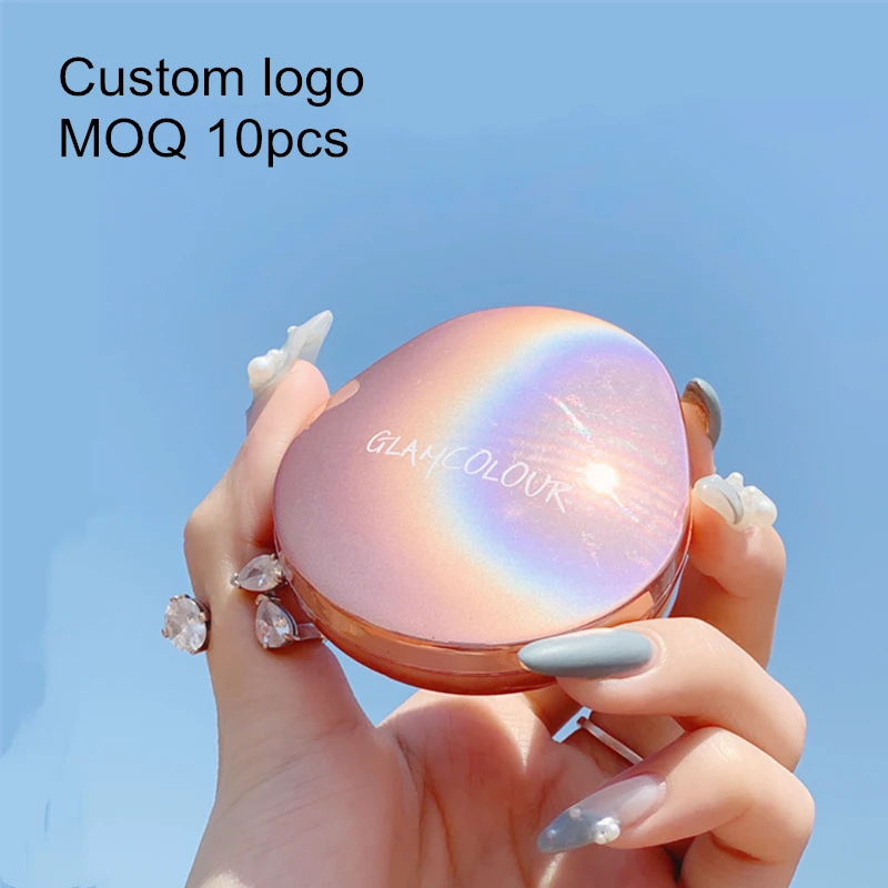 

CUSTOM logo Diamond glitter HighGloss cosmetic makeup Magic Color blusher highlighter bronzer contour palette pressed Powder