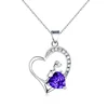925 heart engraving solid silver pendant for women