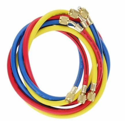 

Air Conditioner Manifold Gauge Hose Set Hose AC Refrigeration Car Accessories Air Conditioner Manifold Gauge 3pcs