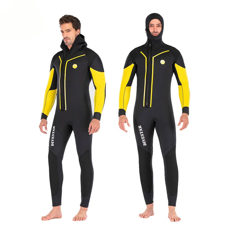 

Sbart 7mm Wetsuit Adult Diving Suit Spearfishing Freediving 7mm Hooded Wetsuit with Thermal Lining Inside