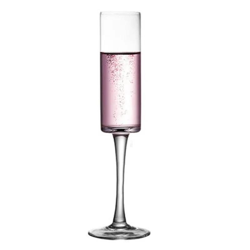 

Wholesale Customize Champagne Flutes, Edge Champagne Glass Modern & Elegant Gift for Wedding Christmas, Lead Free Crystal