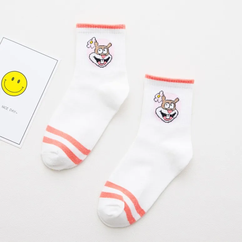 
Fashion Cartoon Character Short Socks Girls Harajuku Cute Pattern Ankle Socks Funny Socks Women 
