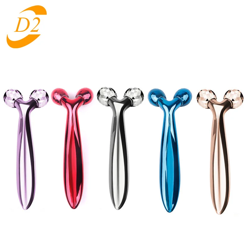 

3D Roller Massager Y Shape 360 Rotate Thin Face Body Shaping Relaxation Lifting Wrinkle Remover Facial Massage Relaxation Tool