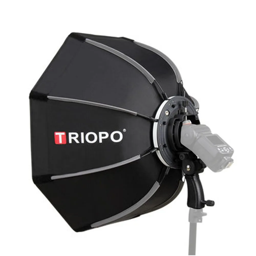

TRIOPO KS65 65cm Umbrella Softbox Portable Outdoor Octagon Soft Box For Godox V860II TT600 TT685 YN560III TR-988 Flash Speedlite