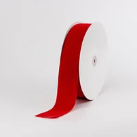 

38mm wide velvet ribbon Christmas red velvet ribbon