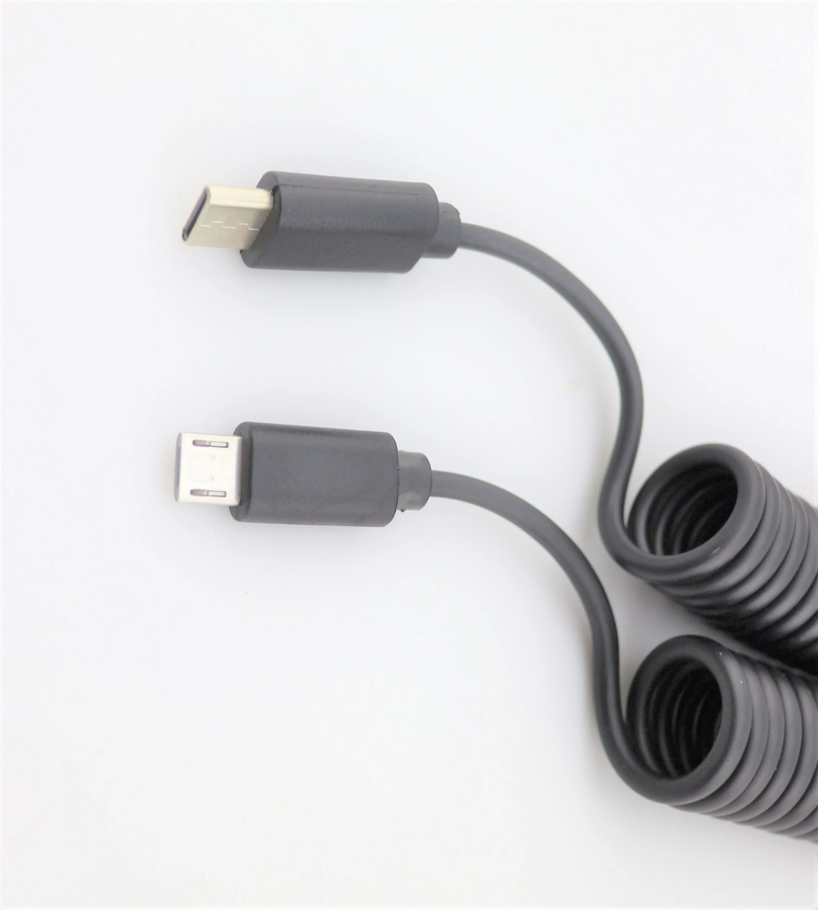 USB spring charging cable TYPE-C MICRO USB C 3.1 PD 3A 15V Charging Extension Cable Magnetic Surface 3/4/5/6 Connector male to - ANKUX.COM