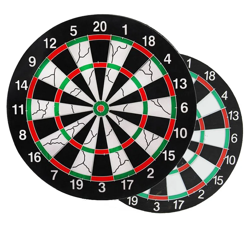 

Factory direct sales 45 cm diameter 15 18 inches double-sided flocking dart board dart set needle type darts, Black