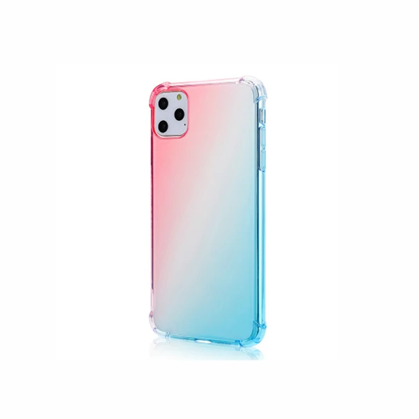 

Wholesale Anti-fall gradual color changing cell phone cover for iphone 11TPU bumper phone case, Black, blue, green, multi, transparent