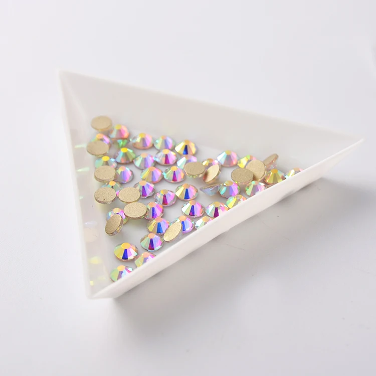 

Jingcan High quality non hot fix flatback ab color rhinestones ss6