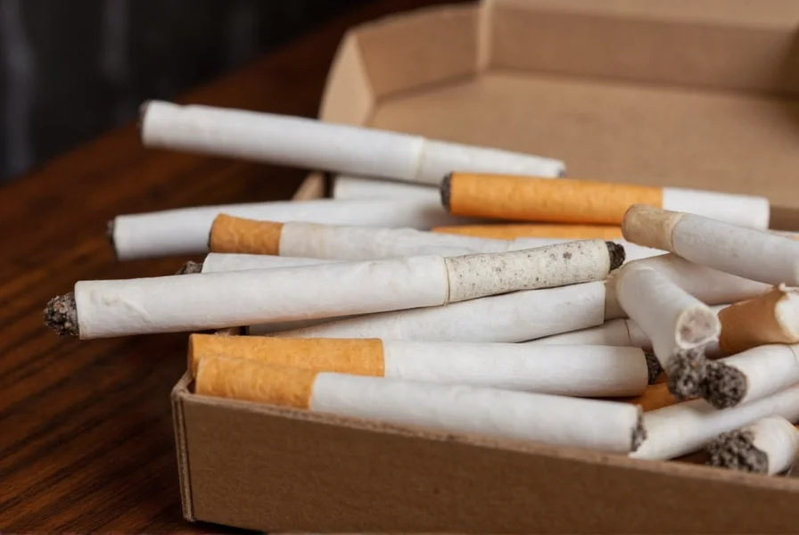 Scientific illustration showing the chemical composition of clove cigarette smoke compared to regular cigarette smoke