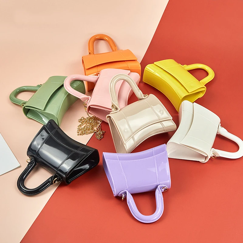 

Small PVC Crossbody Bags Women Handbags Ladies Shoulder Luxury Mini Jelly Purses and Handbags for Women, Colorful