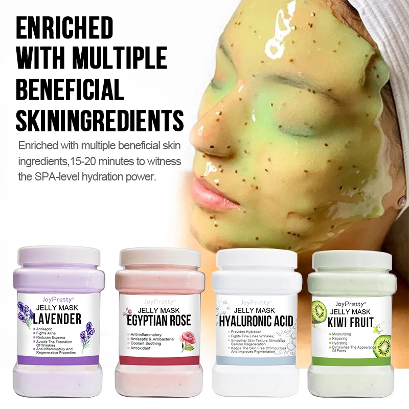 

Best SPA Peel Off Hyaluronic Acid Beauty Face Masks Deep Cleaning Whitening Cosmetics Collagen Hydro Jelly Powder Facial Mask