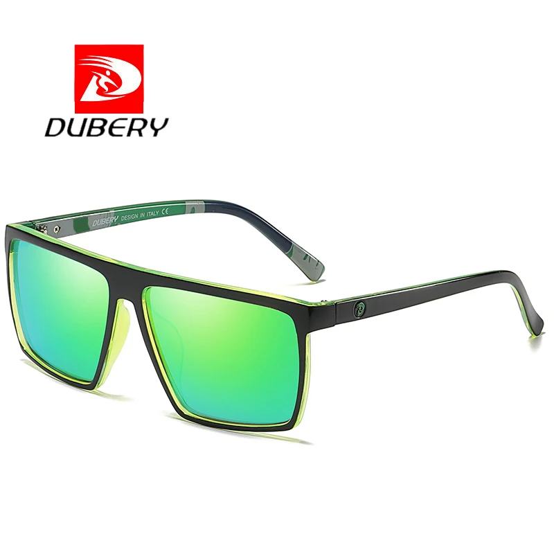 

Dubery D369 New Flat Top Square Big Polarized Sunglasses Sun Glasses 2020