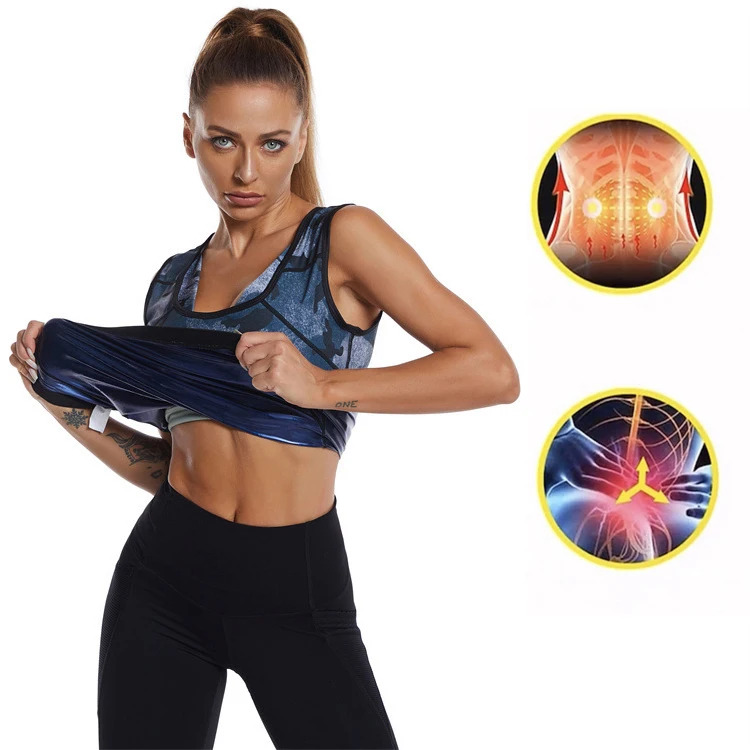 

Hot Sale Sweat Sauna Suit Trainer Vest Weight Loss Shapewear Tank Top Suit for Women, Camouflage