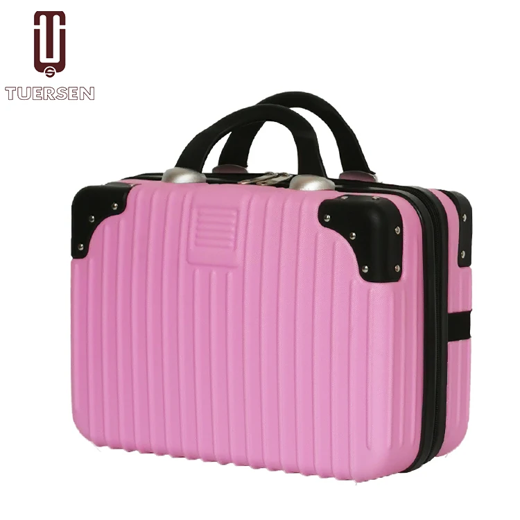 

2020 New Design 14 inch Cheap ABS Mini Travel Lady Cosmetic Bags, Red, pink, yellow, purple, black, light green, etc.